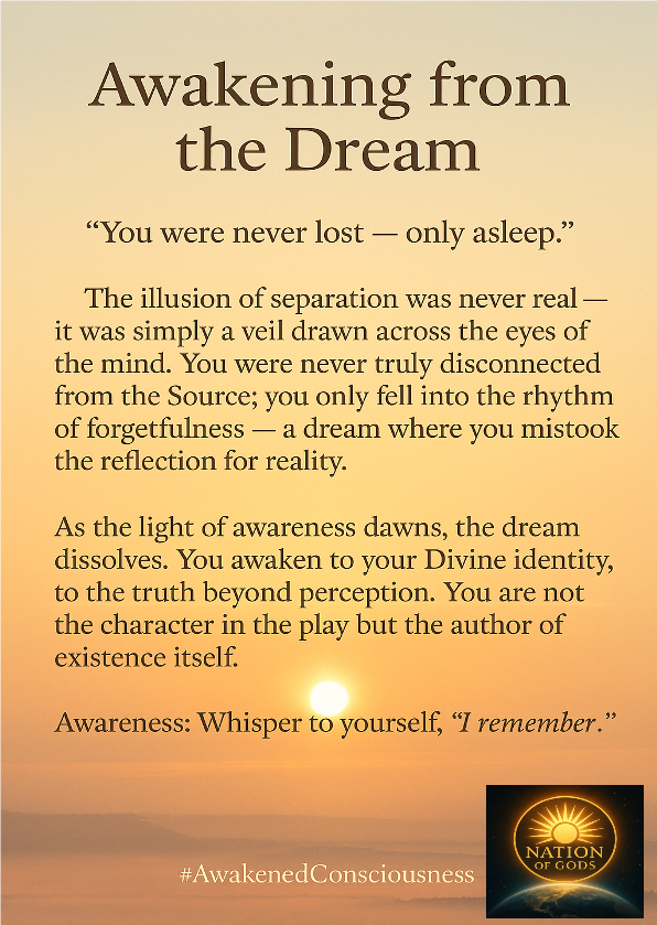 AWAKENING FROM the DREAM